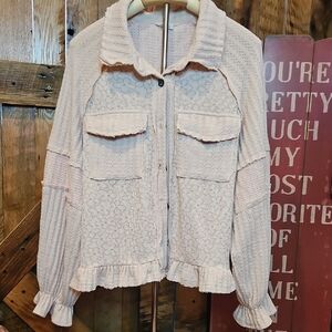 POL Light Cream Utility Jacket
